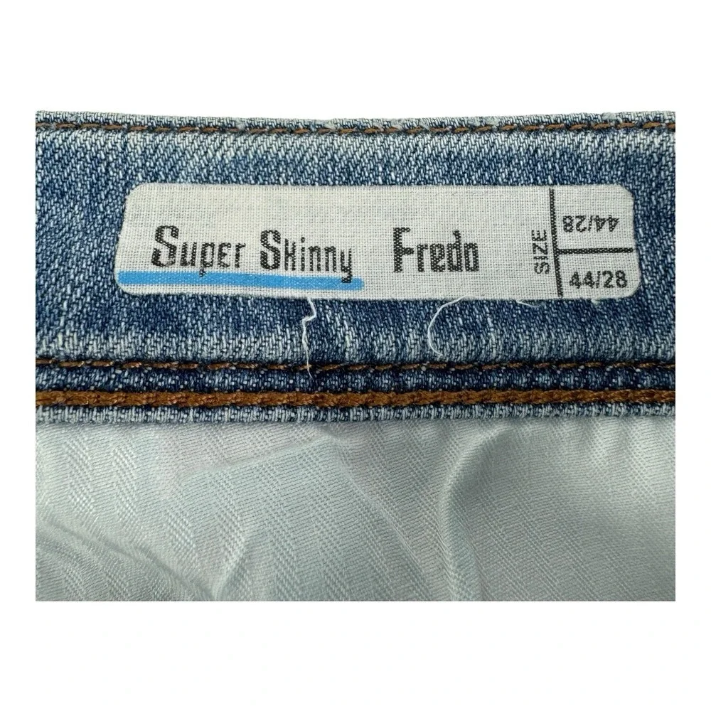 Antony Morato Super‎ Skinny Fredo Blue 5 Pocket Cotton Blend Jeans Mens 32x33